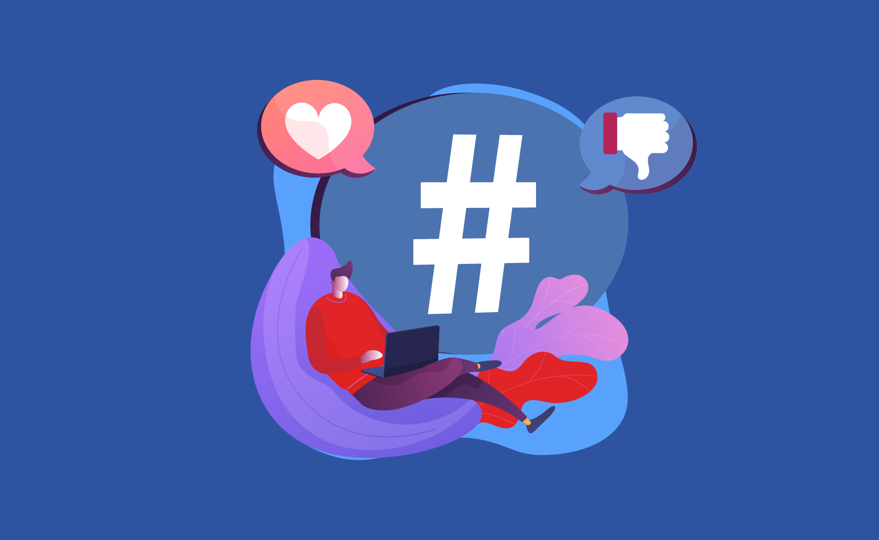 What are the advantages and disadvantages of trending hashtags